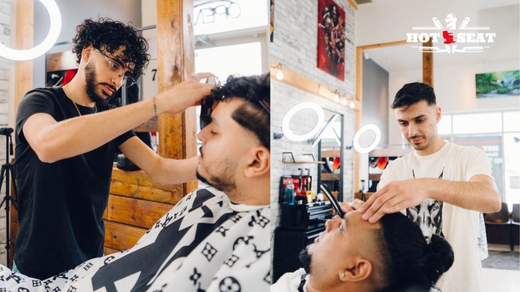 beard trimming and shaping at Hot Seat Barbershop